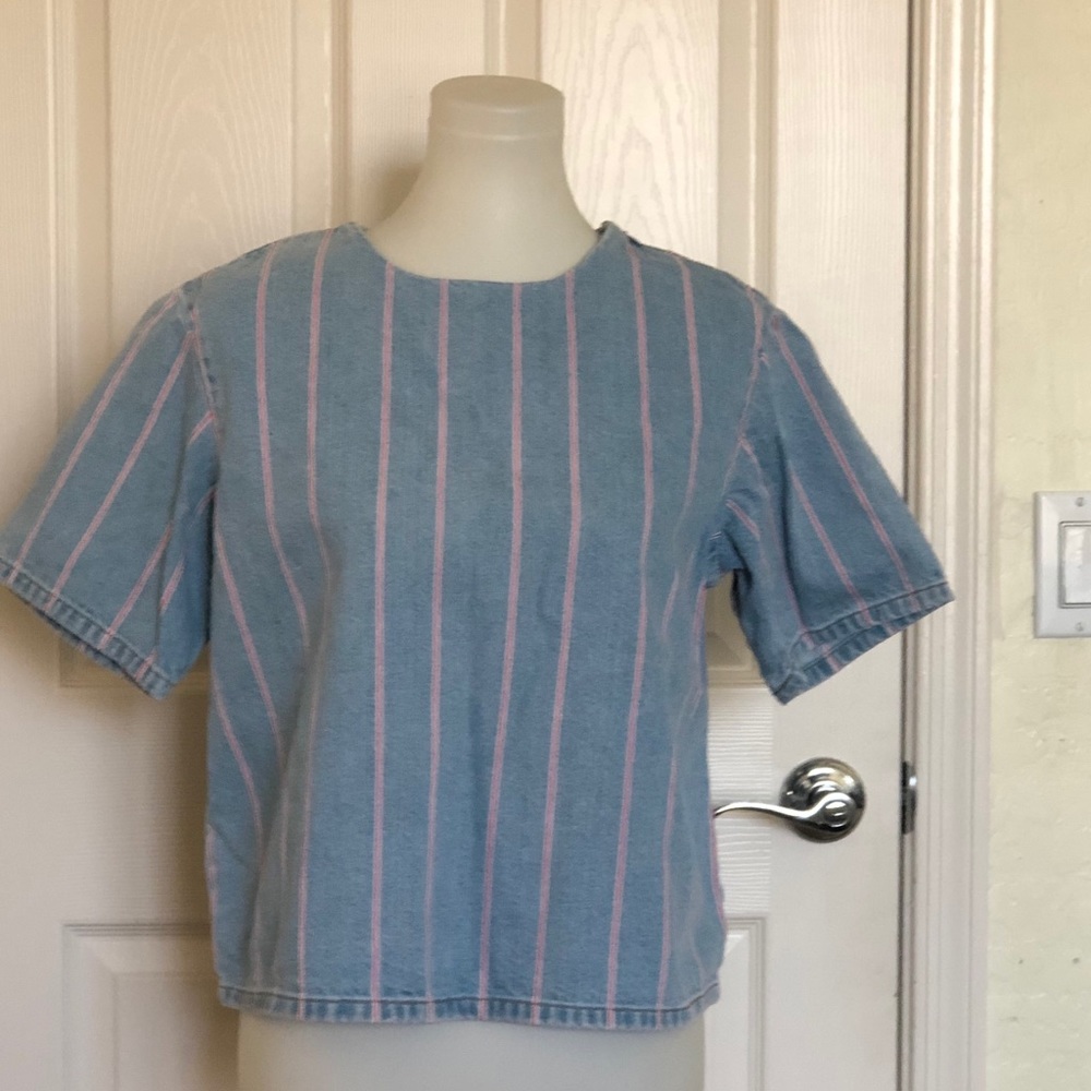 T by Alexander Wang Denim Top